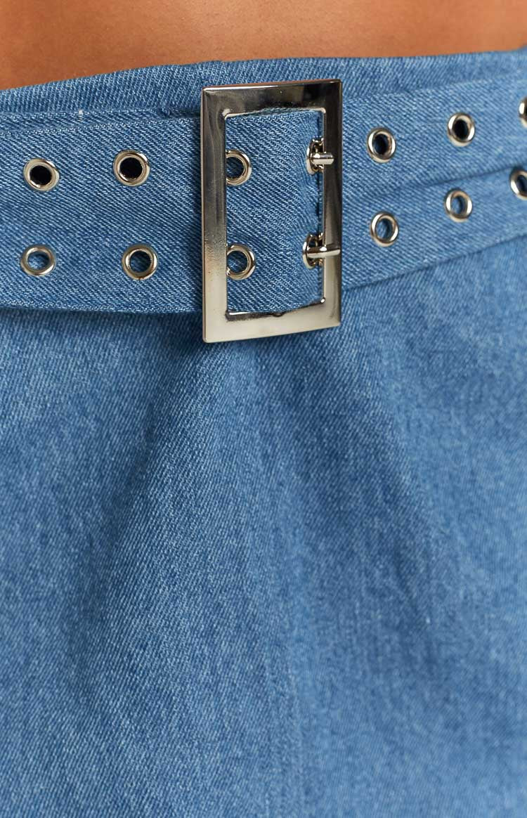 Jordie Blue Denim Mini Skirt
