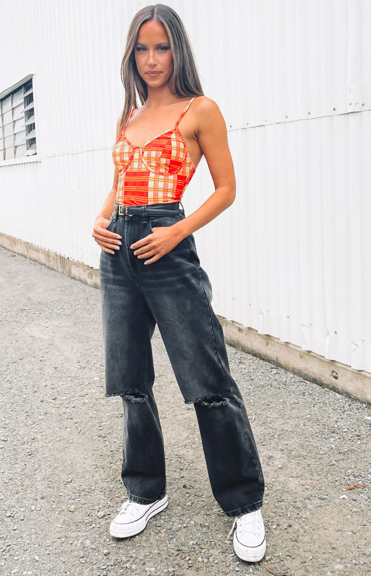 Ahlia Cami Crop Top Orange