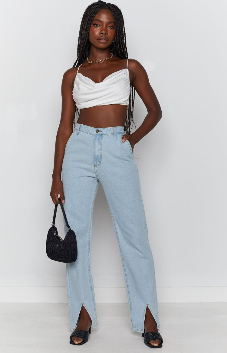 Lioness Born To Be Wild Crop Top White