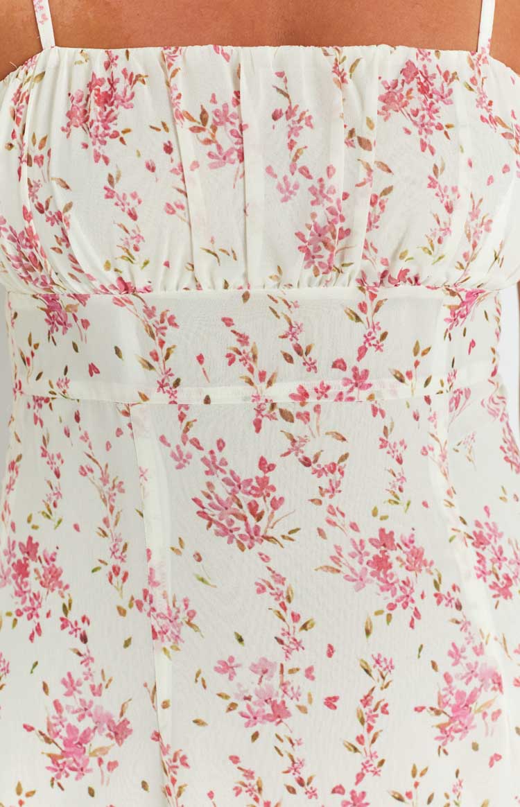 Flirty Pink Floral Mini Dress