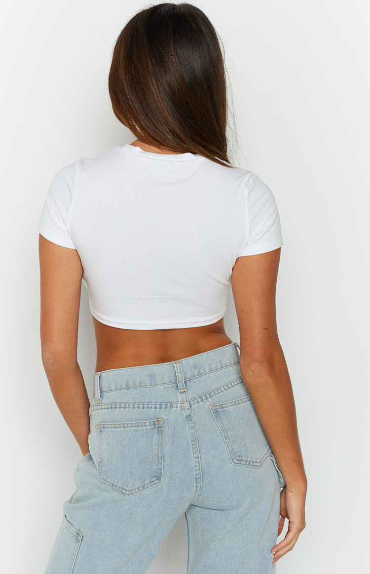 Chantal White Cropped Tee