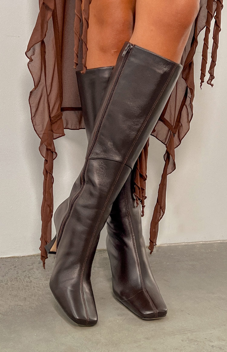 Tony Bianco Fantasy Chocolate Nappa Calf Boots