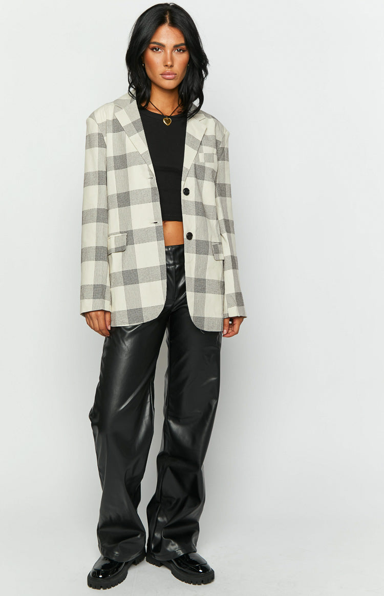 Flowers Check Blazer