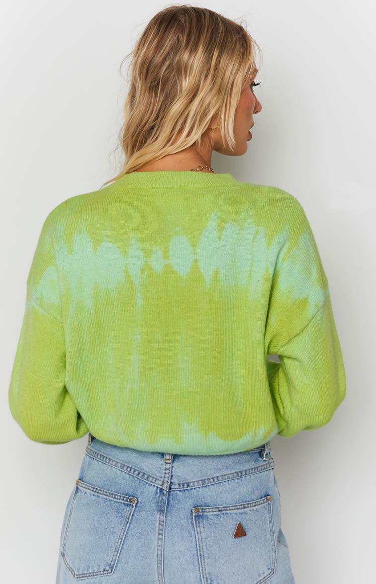 Overland Bleach Sweater Green