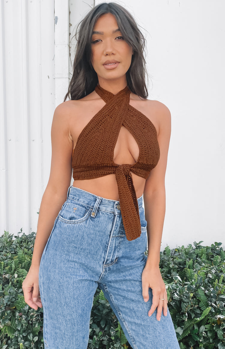 Whitsundays Crop Top Chocolate