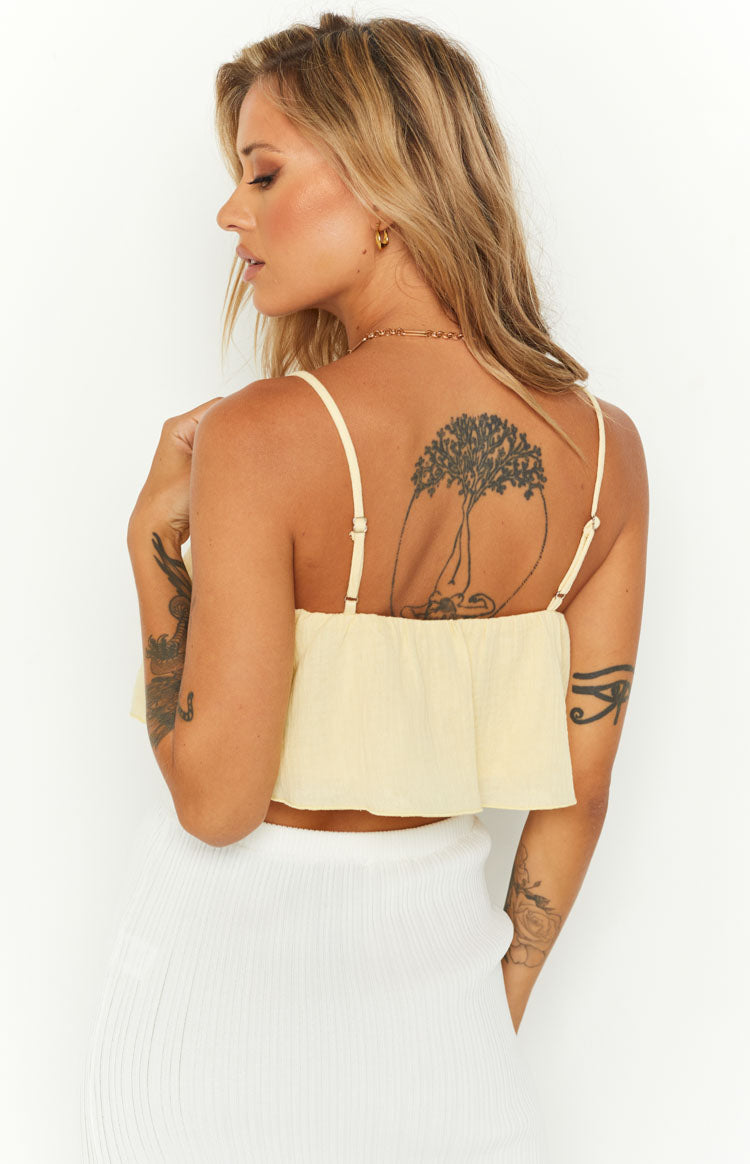 Rita Yellow Frill Cami