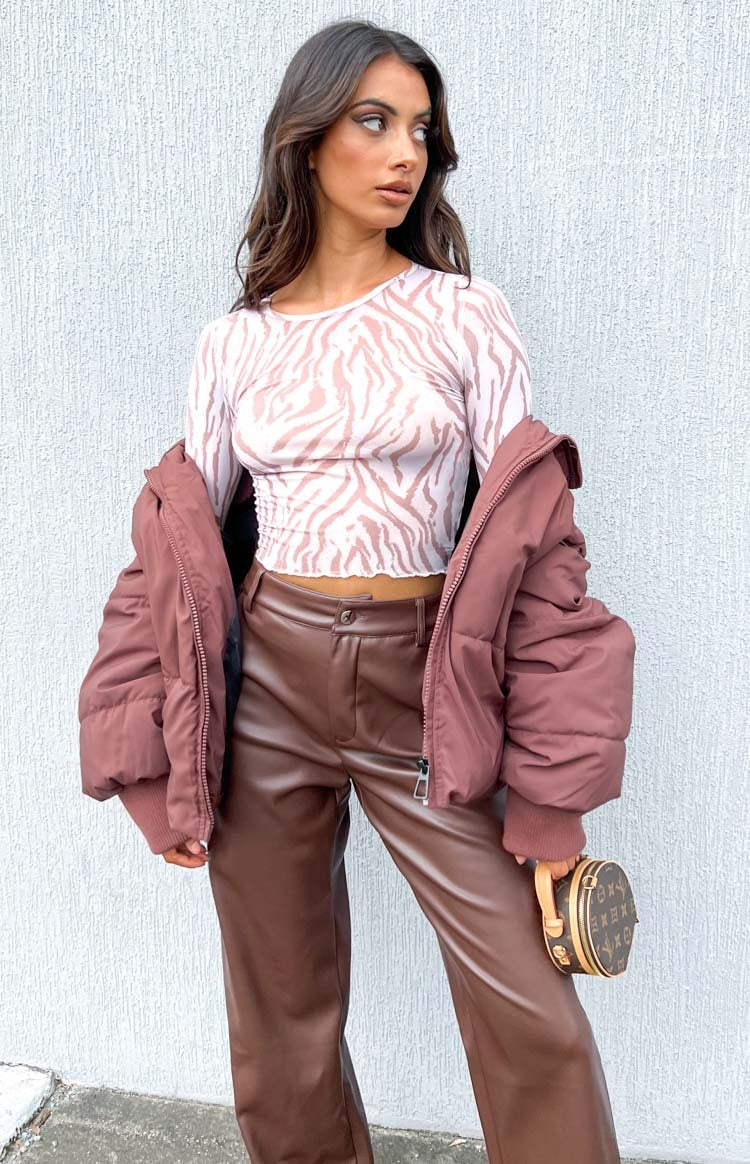 Remi Puffer Jacket Chocolate