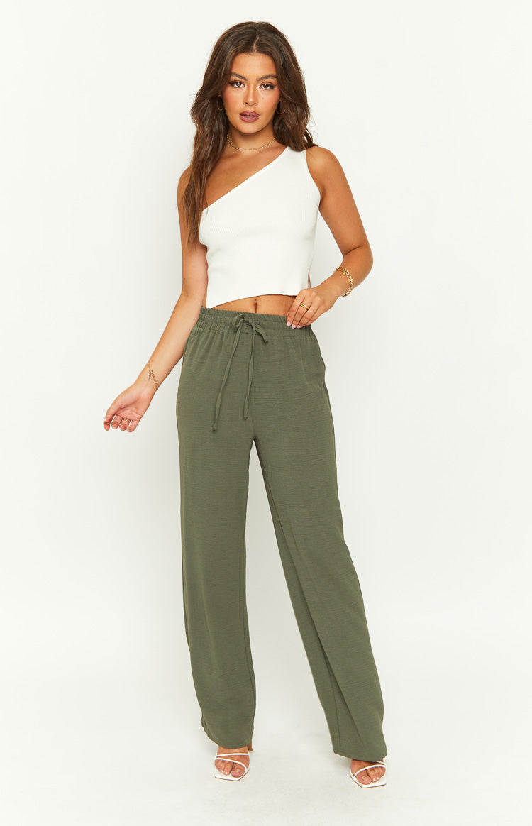 Radley Khaki Waist Tie Pants