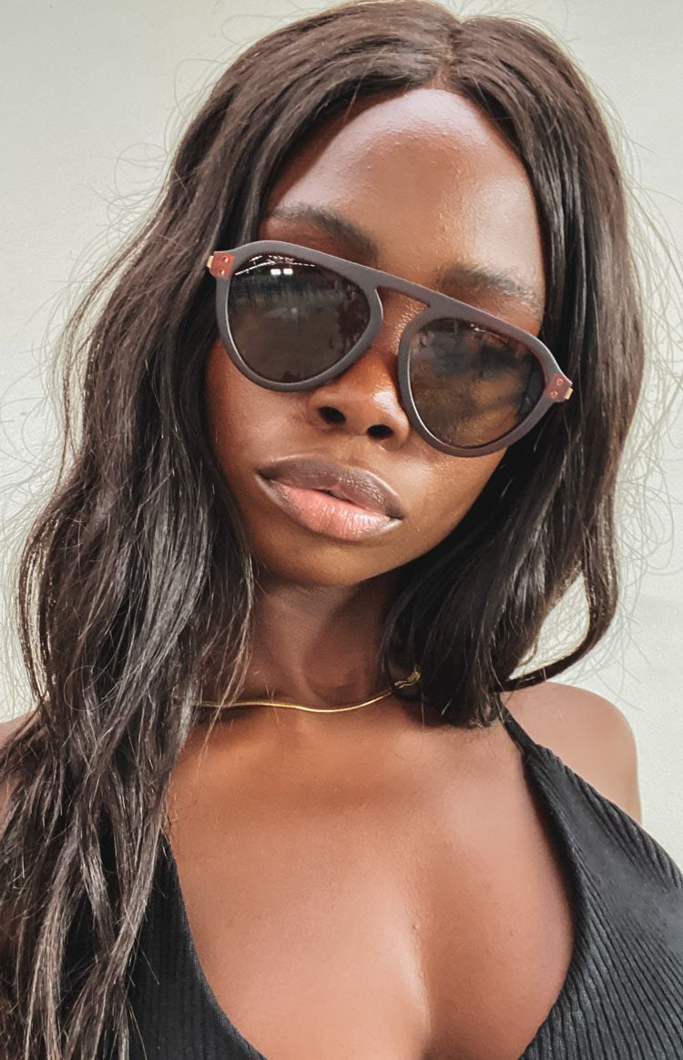 Eclat Zephyr 70's Sunglasses Brown