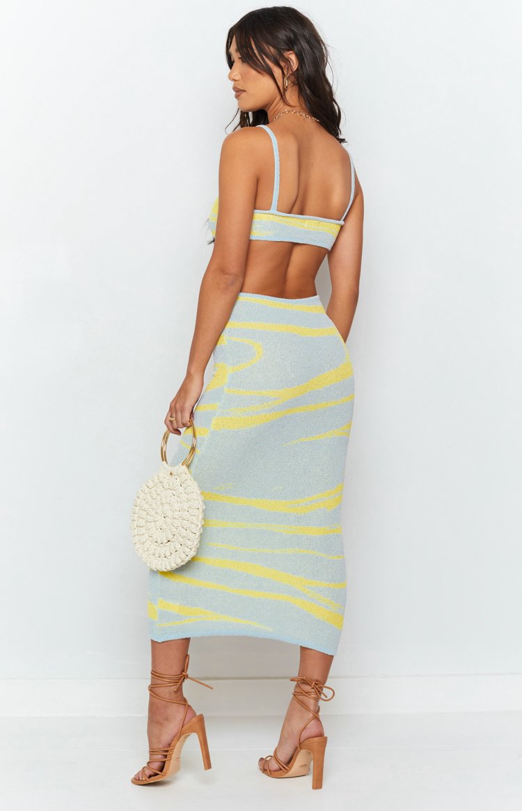 Townes Knit Midi Dress Blue