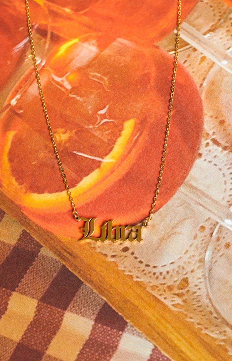 18k Star Sign Gold Necklace