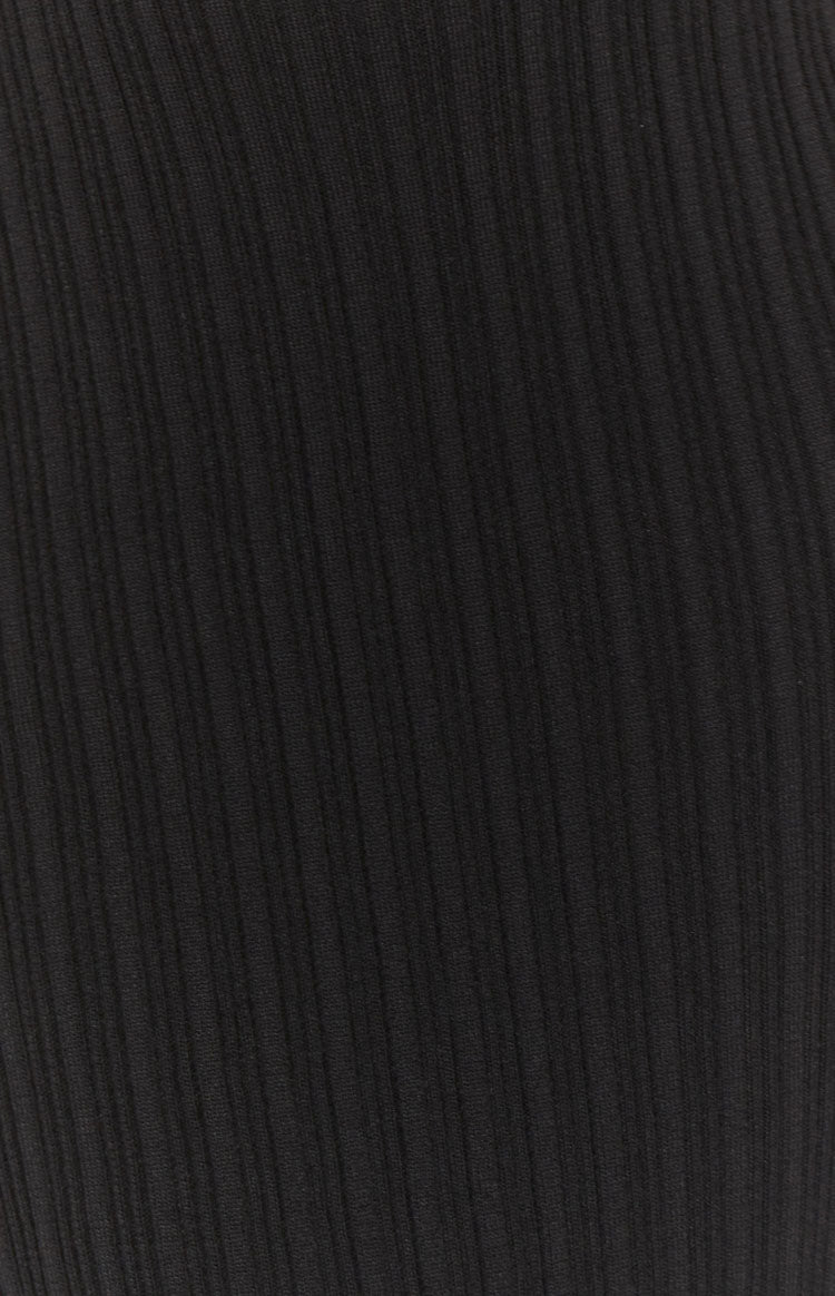 Summertime Black Knit Maxi Skirt