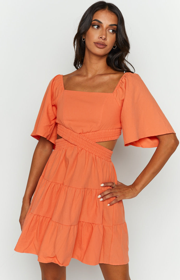 Annemaree Orange Mini Dress