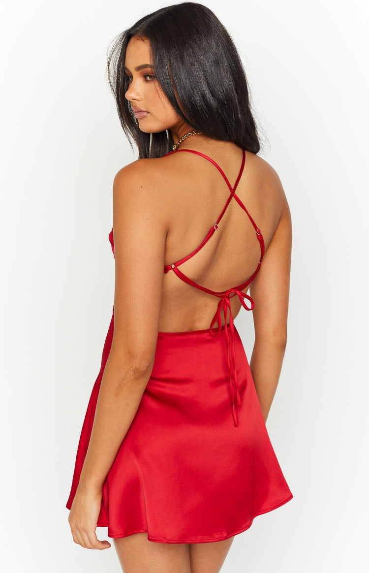Fireworks Red Mini Dress