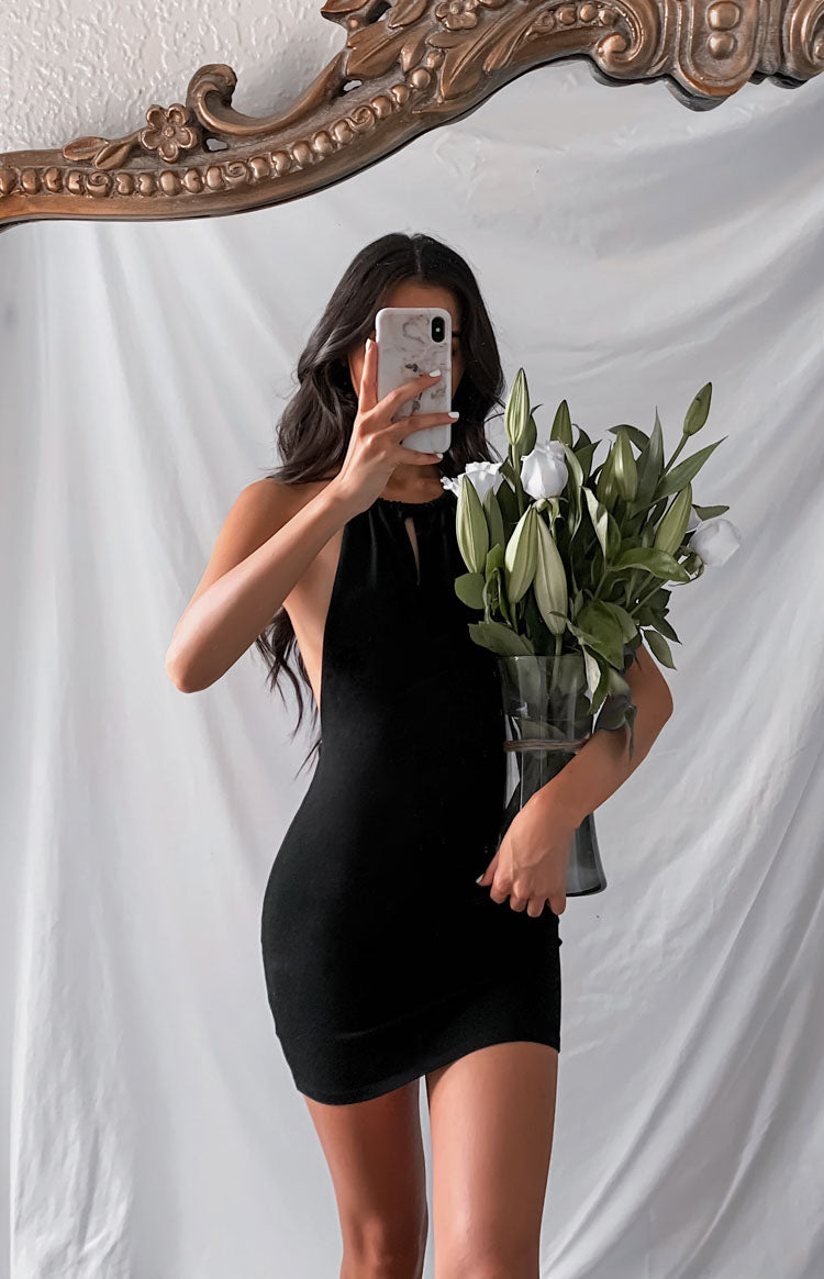 Mimosa Knit Dress Black
