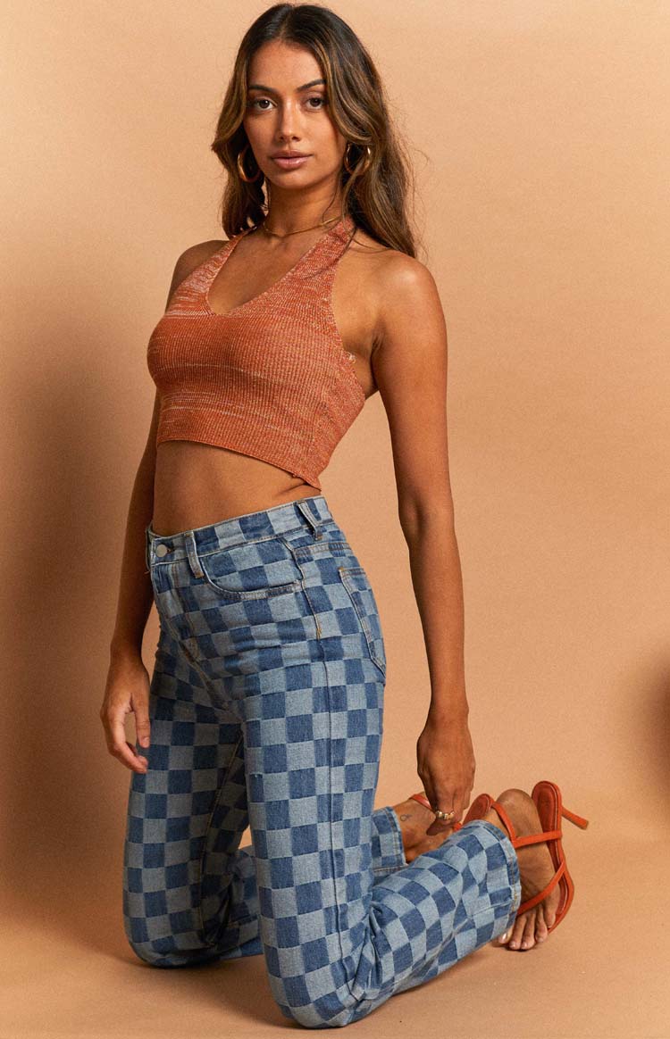 Gambit Blue Denim Jeans Check