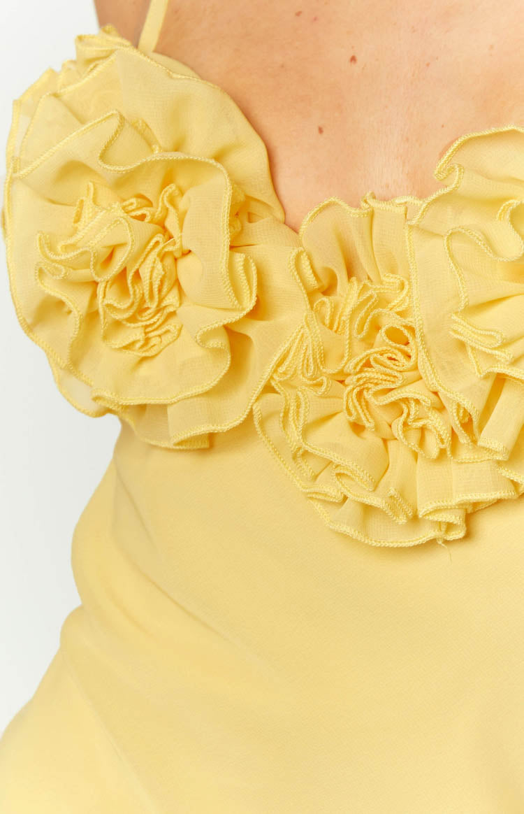 Sindy Yellow Mini Dress