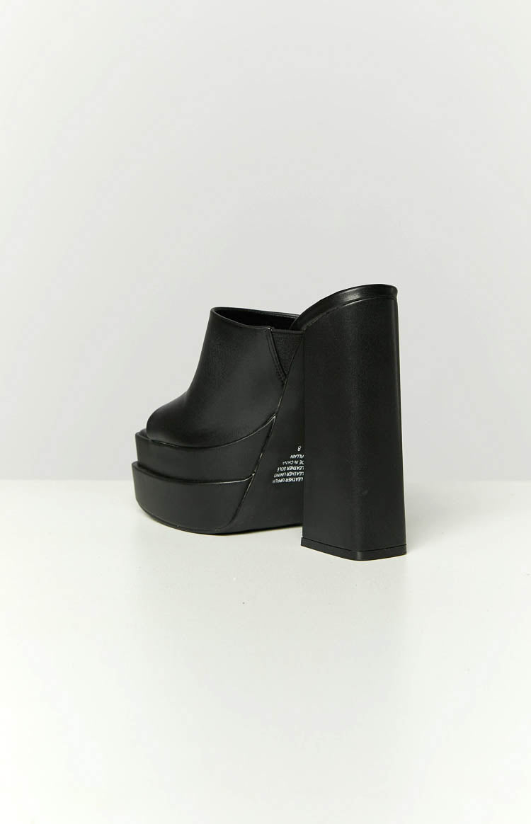 Therapy Villain Black Platform Heels