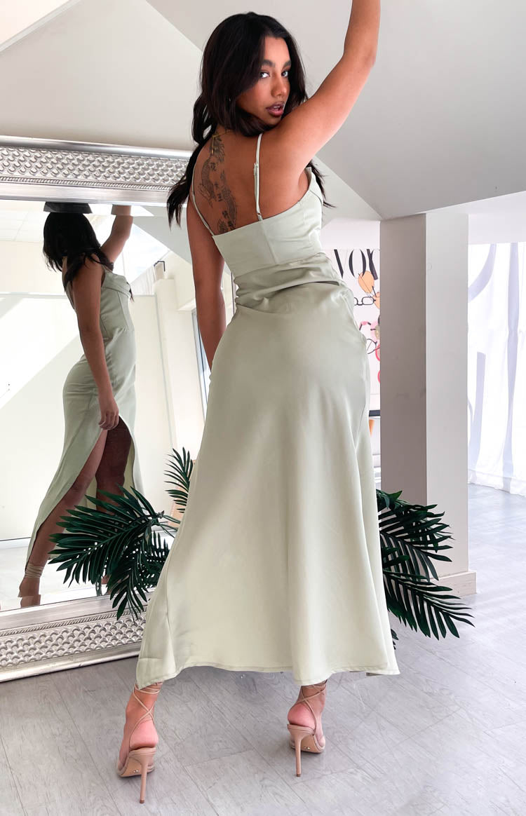 Flourish Sage Midi Dress