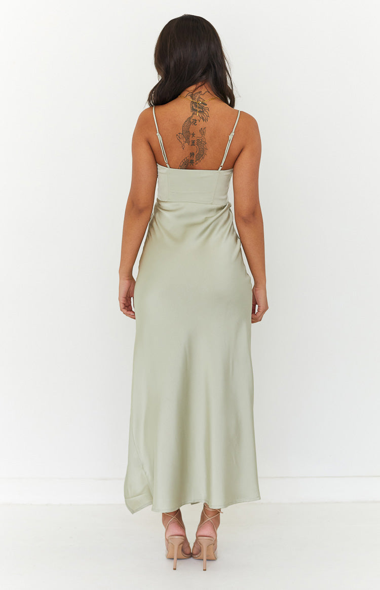 Flourish Sage Midi Dress