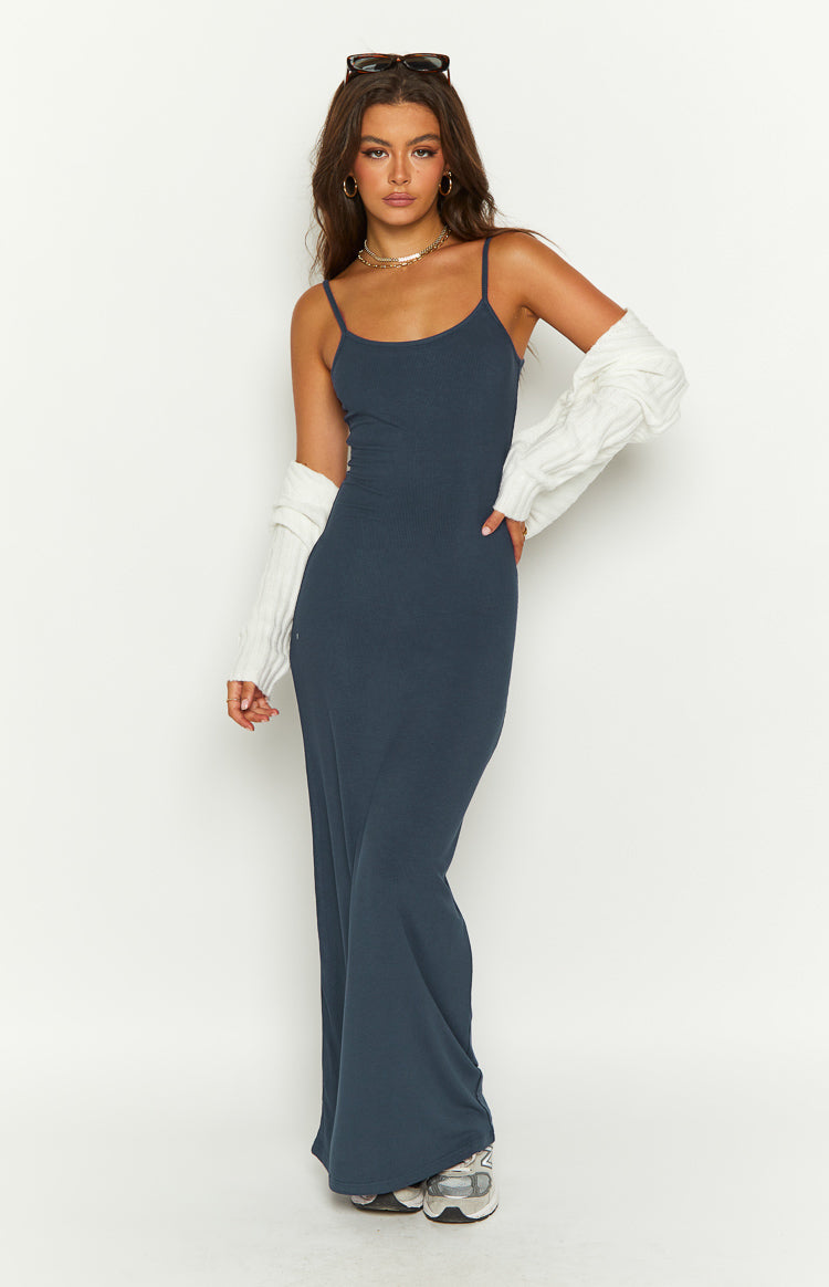 Melrose Navy Maxi Dress