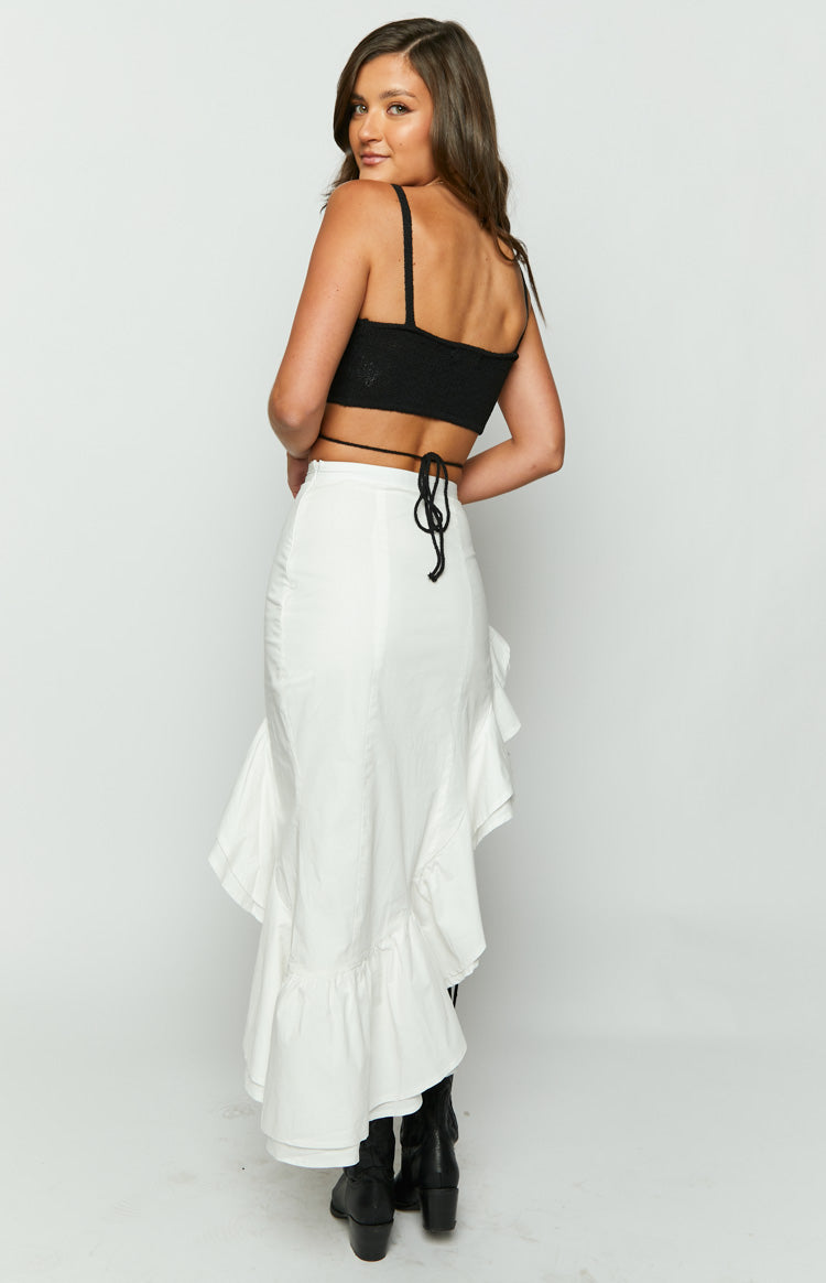 We Can't Stop White Midi Skirt