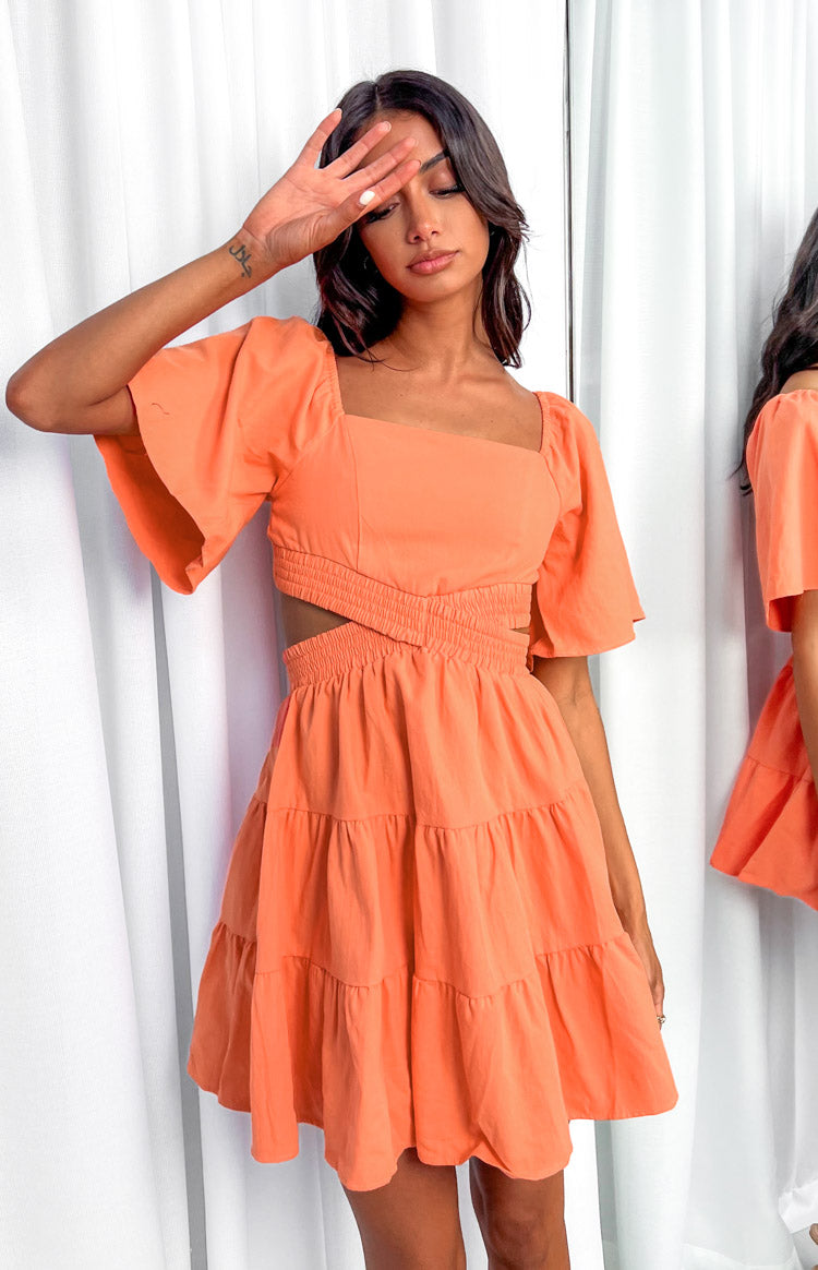 Annemaree Orange Mini Dress