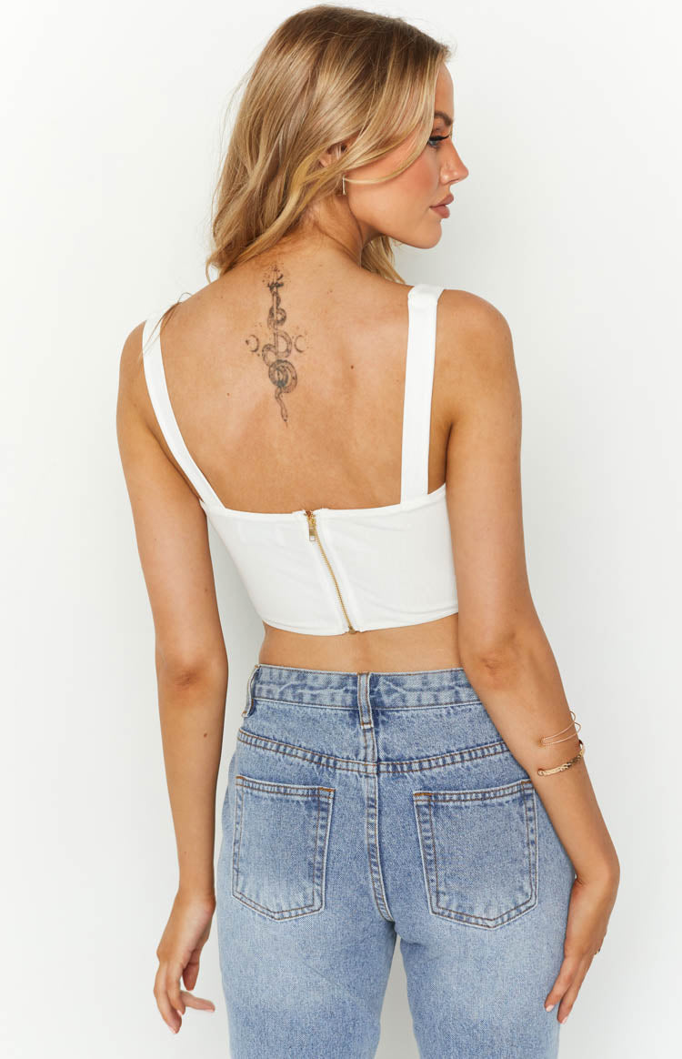Felicity White Corset Top