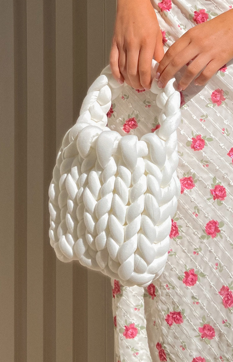 Marta White Crochet Bag
