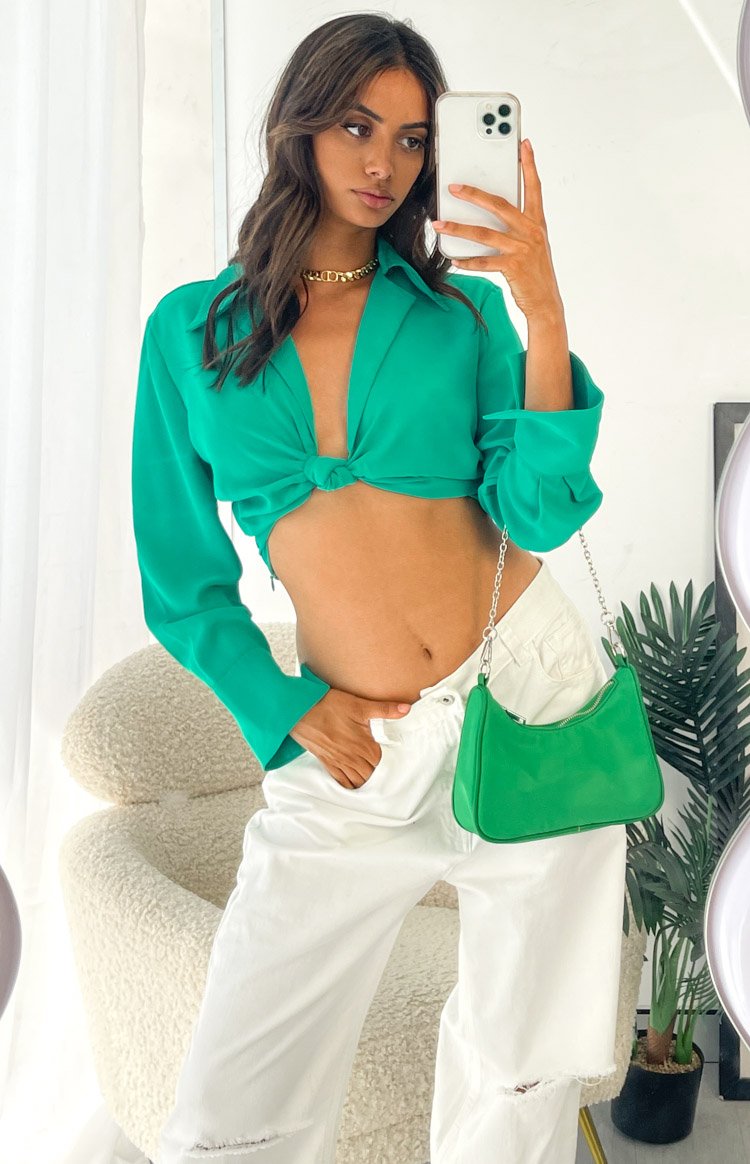 Lioness French Kiss Twist Shirt Green