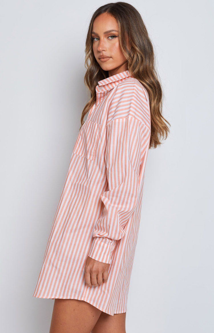 Nantes Shirt Dress Pink
