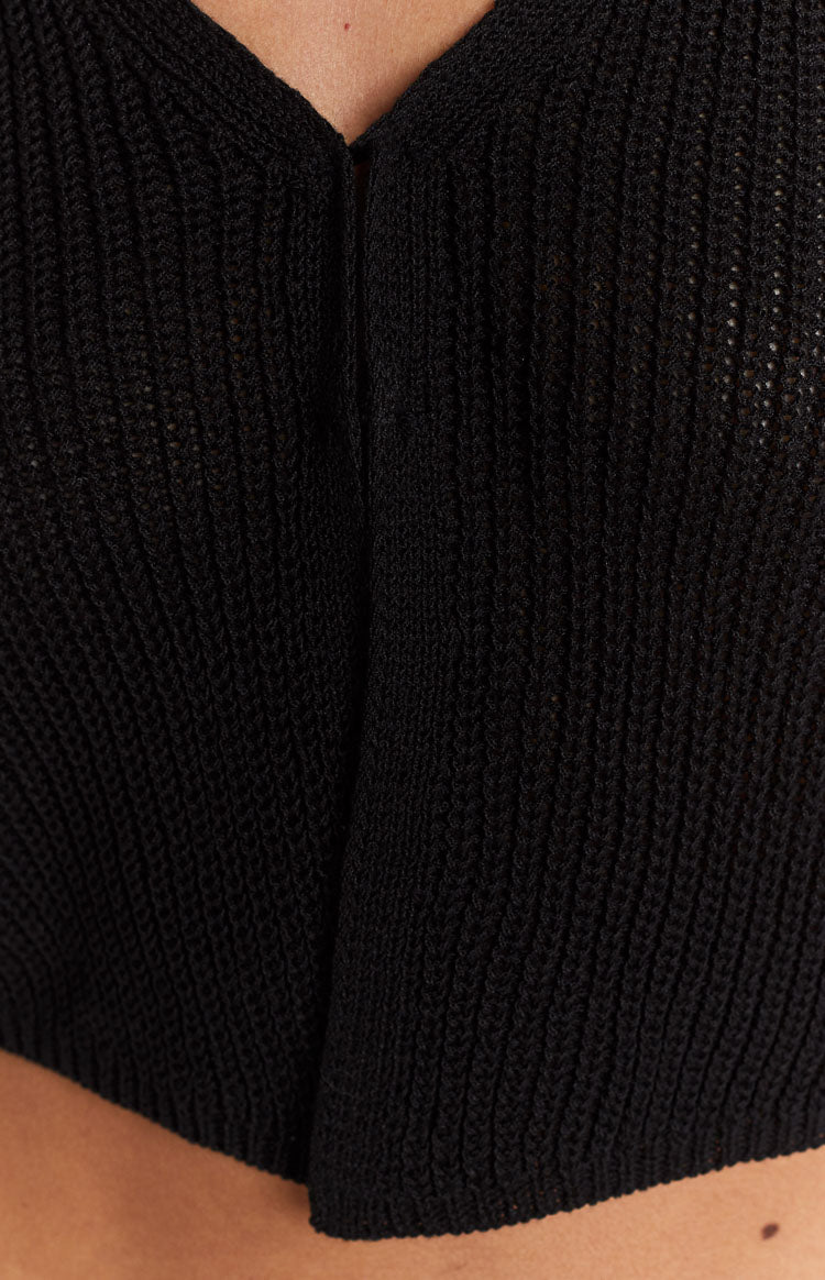 Ferrerah Black Ribbed Vest