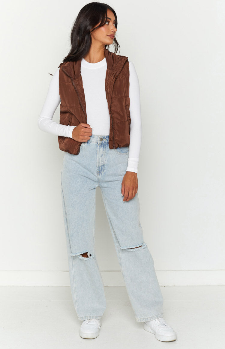 Daya Chocolate Puffer Vest