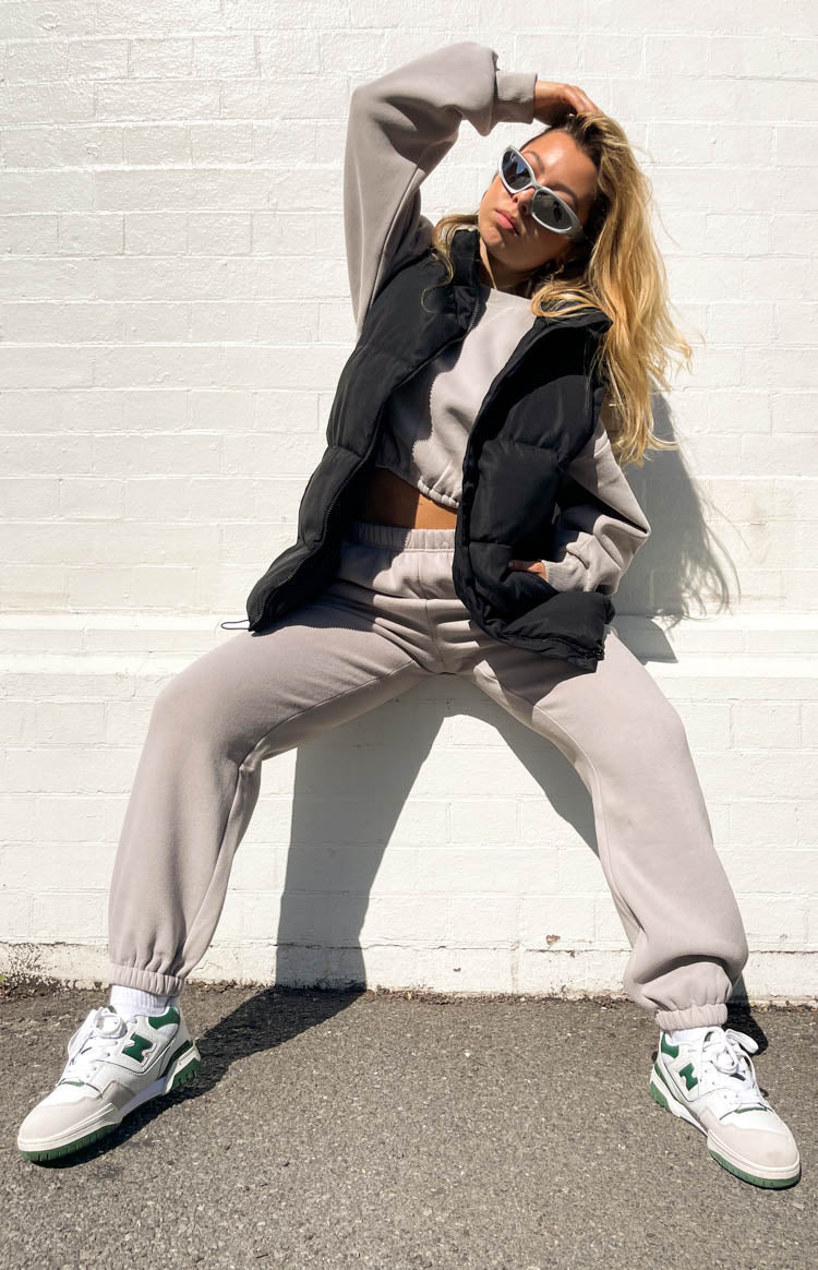 Nalia Black Puffer Vest