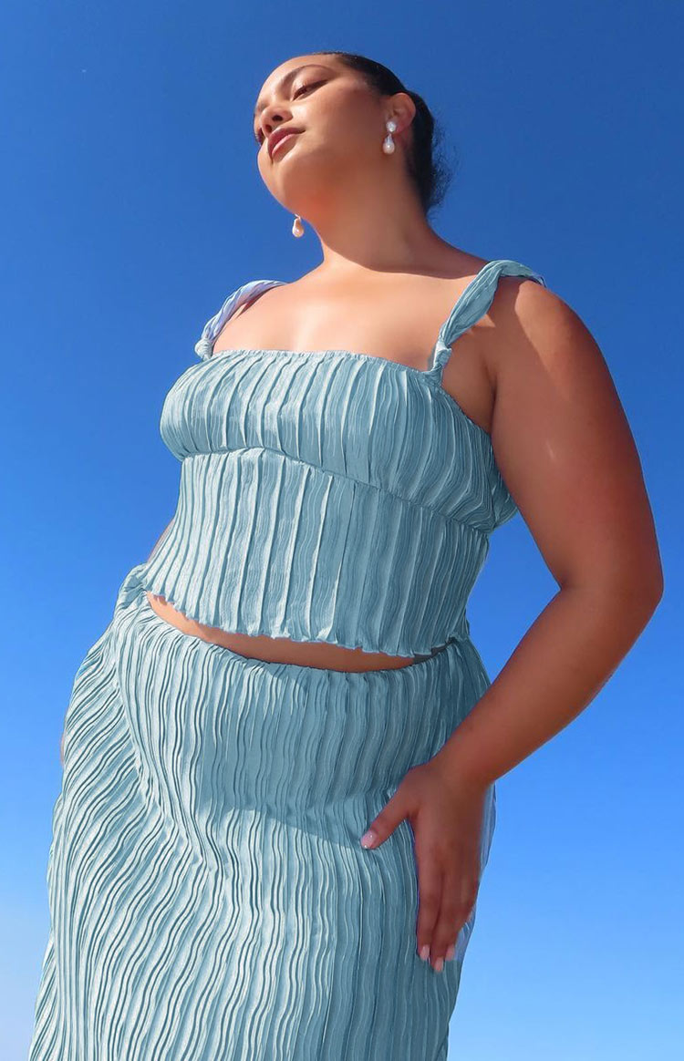 That Occasion Blue Maxi Skirt