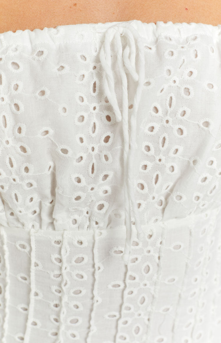 Cherish White Mini Dress