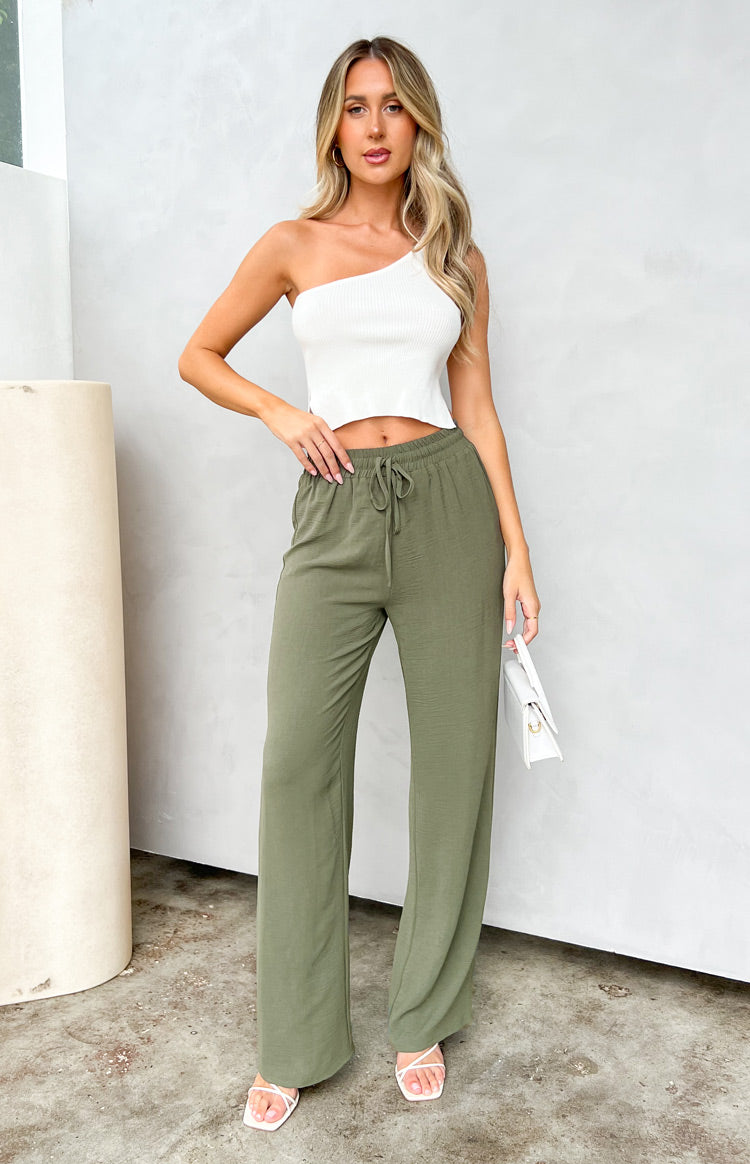 Radley Khaki Waist Tie Pants