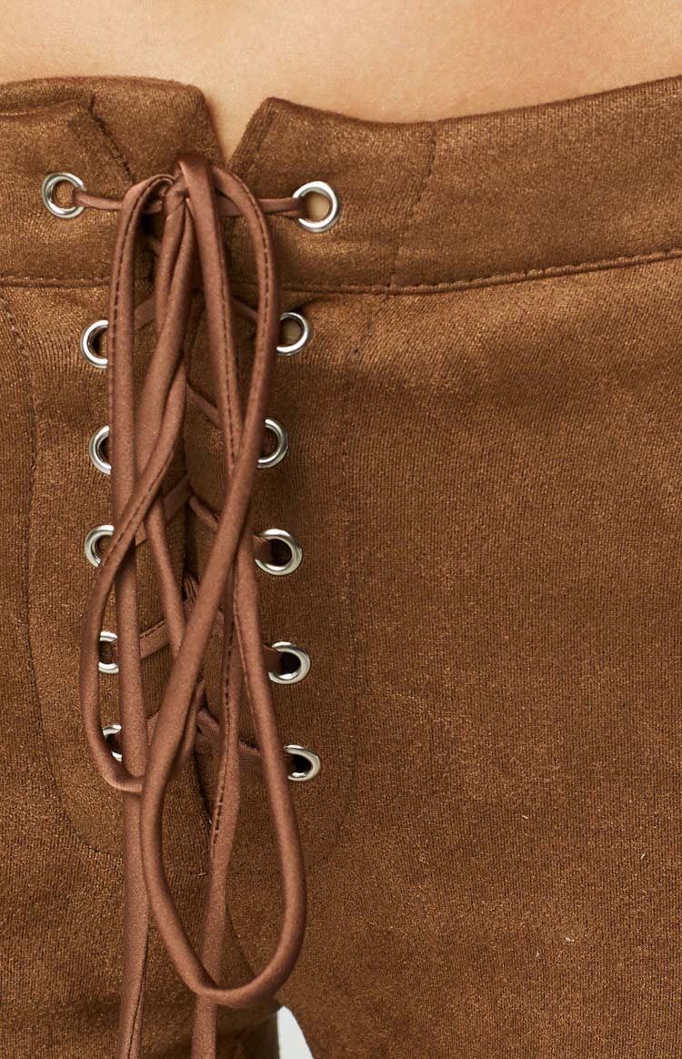 Mysteryland Low Rise Festival Pants Brown