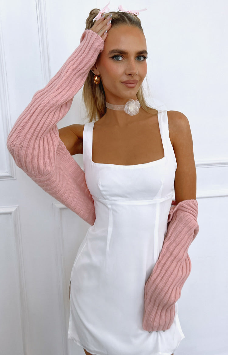 Elsa Pink Rib Knit Bolero