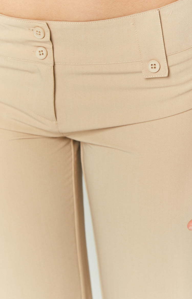 Vice Beige Low Waist Pant