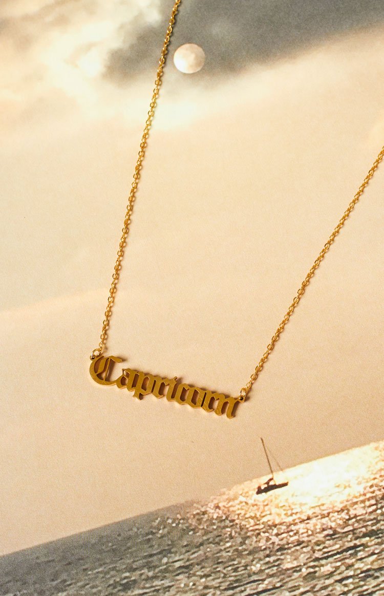 18k Star Sign Gold Necklace
