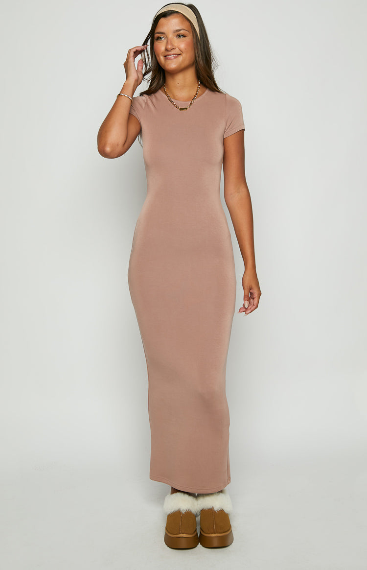 Raya Taupe Maxi Dress