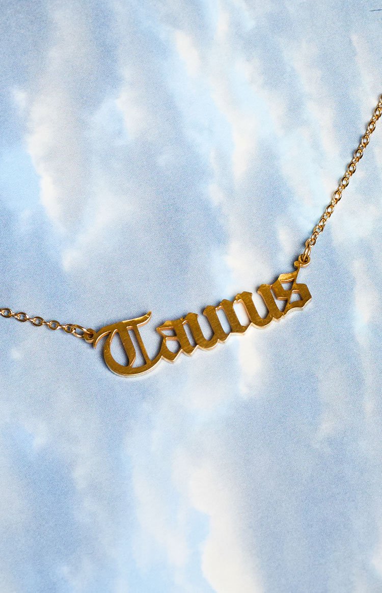 18k Star Sign Gold Necklace