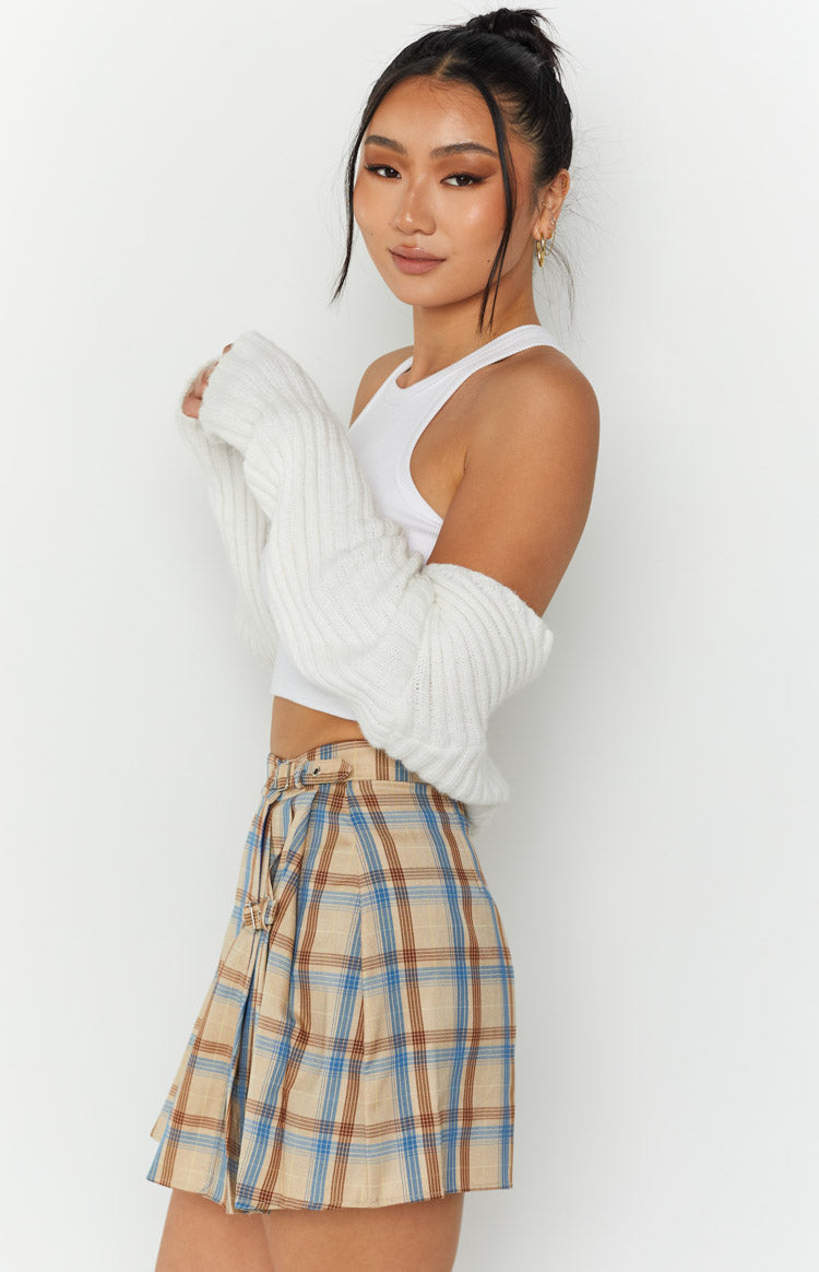 Pyara Plaid Mini Skirt