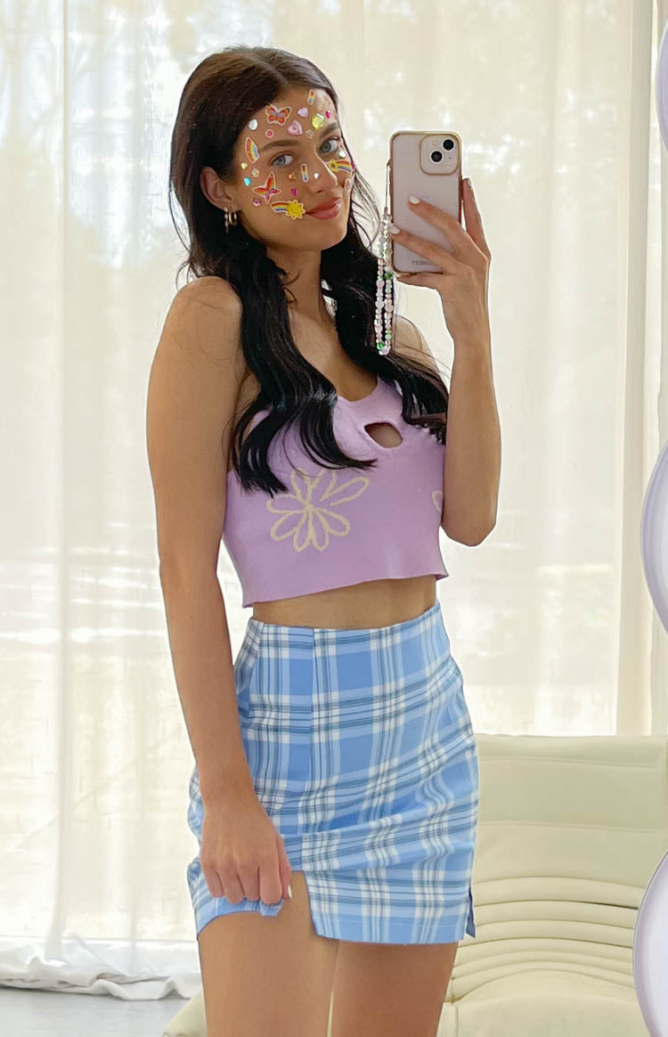 Cheers Two Piece Set Blue Check