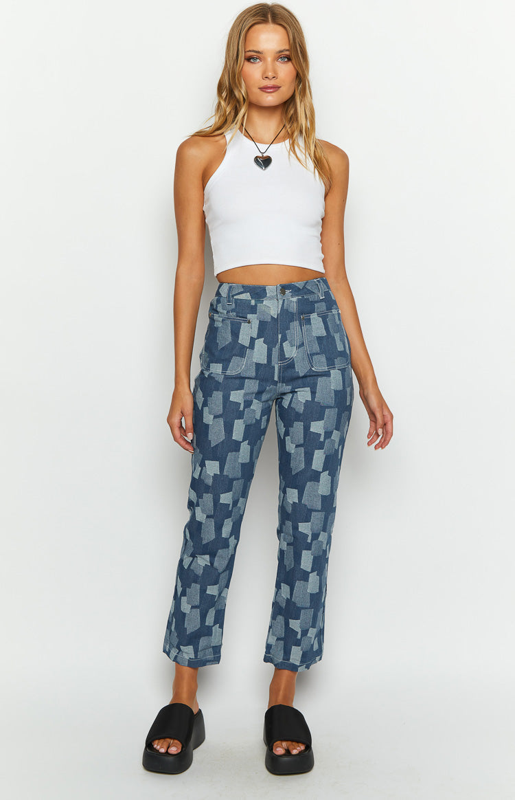 Zeppelin Patchwork Denim Jeans