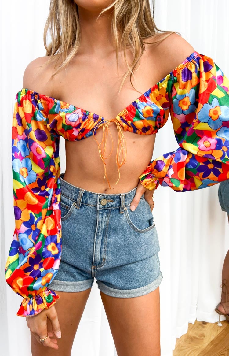 Houston Crop Top Multi Floral