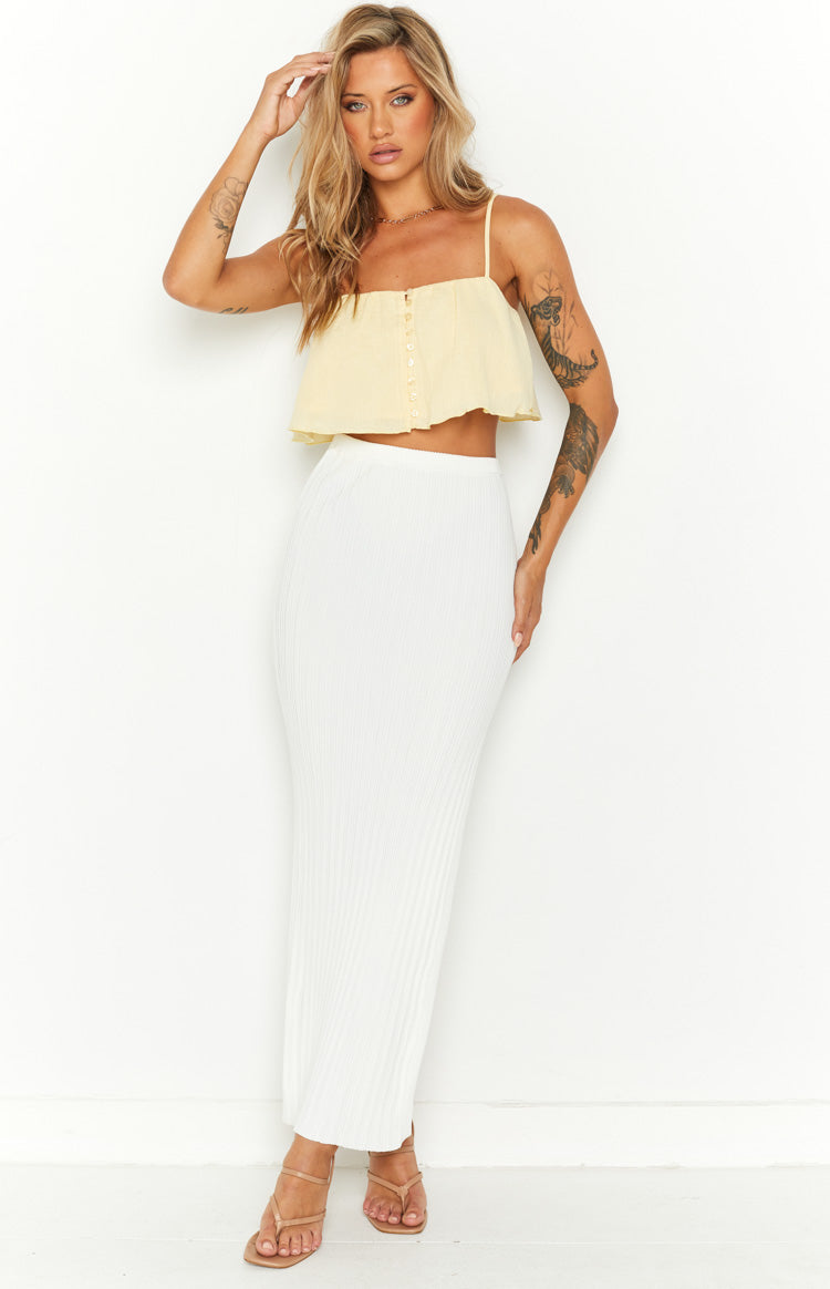 Rita Yellow Frill Cami