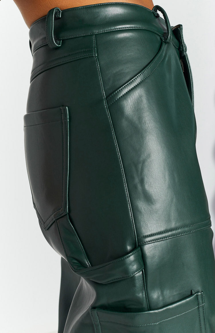 Lioness Miami Vice Moss PU Pants