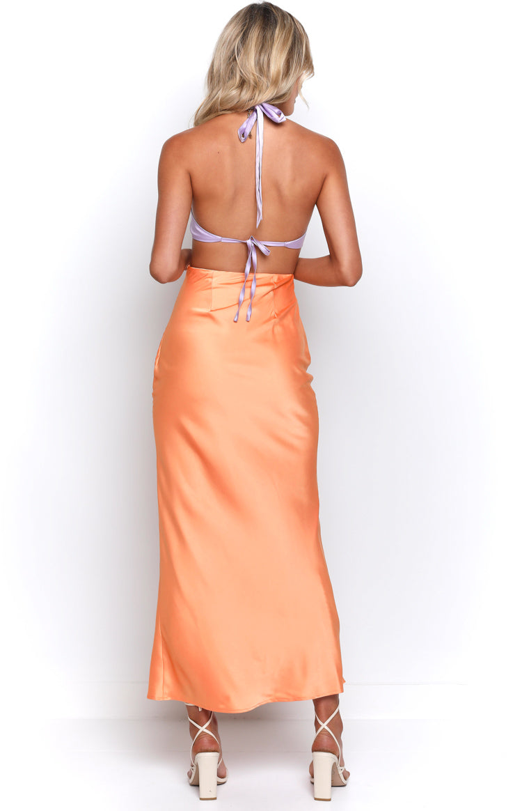Orchid Orange Maxi Dress